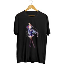 Karikatür Store The Demon Sword Master Of Excalibur Academy Baskılı Unisex Tişört