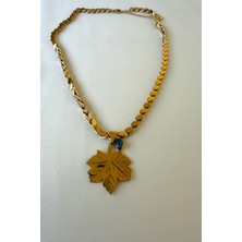 Jewels Of Hope Yaprak Figürlü Arpa Zincir Kolye Paslanmaz Çelik Kolye Kadın