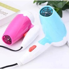 Mini 1000W Katlanabilir Saç Kurutma Makinesi, Pembe Renk