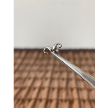 Aida Jewelss 316 L Cerrahi Çelik  Bıyık Modeli Dudak Kıkırdak Helix Tragus Piercingi