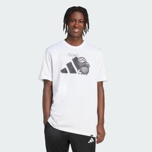 adidas Erkek  Beyaz  T-shirt M SPW YAY T JL9256