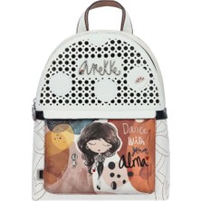 Alma City Sırt Çantası 32 cm Anahtarlıklı, Çok Bölmeli ve Dayanıklı Kadın Çantası