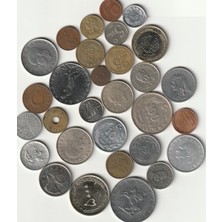 Escoines Koleksiyon 39963687339E71E87E 30ADET Madeni Koleksiyon Başlangıç Seti Yerli/yabancı Paralar