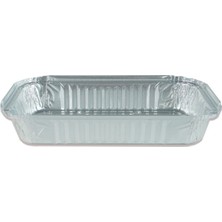 Turuncu Alüminyum Kap ve Kapak Seti, 100 Adet, 500 gr Paket