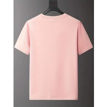 Unisex Büyük Beden Minimal Baskılı Oversize  %100 Pamuk T-Shirt