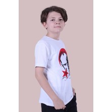Kids Atatürk ve Türk Bayrağı Baskılı Çocuk T-Shirt