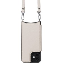 Mulvxurg  URG02 Apple Iphone 12 Pro Uyumlu Deri Askılı Kılıf Ufw Erc3 Bej (Mulvix)