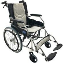 Alüminyum Refakatçı Frenli Tekerlekli Sandalye, Hafif ve Dayanıklı Tasarım