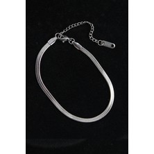 316L Çelik Italyan Model Gümüş Renk Erkek Bileklik - TJ-EB3743