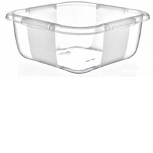 Kare Şeffaf Badya, 1 Adet, 2 Numara, Şık ve Güzel Tasarım