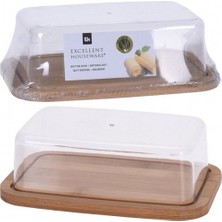 Bambu Tereyağlık, 10X16 Cm, Şık ve Doğal Mutfak Aksesuarı