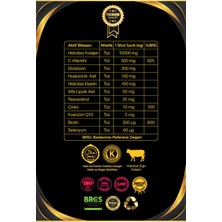 Dr. Sammy's Kolajen 10.000 mg Tip 1-3 %100 Saf Patentli Hidrolize Sığır Kolajeni, 150mg Hyaluronik Asit, 500 mg Vitamin C, 200 mg Glutatyon, 25mg Resveratrol, 100 mg Elastin, Collagen Diyet Takviyesi