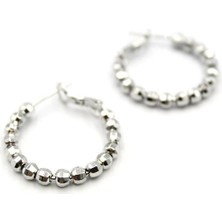 Dorika Halka Küpe-2,5cm - Gümüş