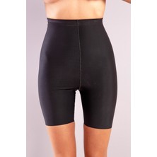 Golshan Girdle Extra Hight Waist Short Corset, Iz Yapmayan Görünmez Ekstra Yüksek Bel Uzun Paçalı Siyah Korse