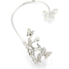 Kelebek Kıkırdak Küpe - Gümüş