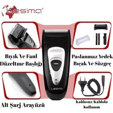 Hall Breathe  ve Kullanışlı Erkek Tıraş Makinesi Sakal ve Yanak Düzeltici Özellikli Siyah
