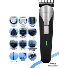 Hall Breathe Paslanmaz Çelik Adaptörlü Erkek Bakım Seti Standlı ve Çok Fonksiyonlu Siyah