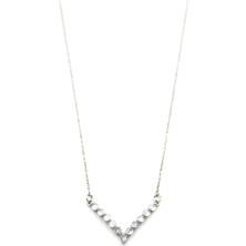 Taşlı Kolye - Gümüş