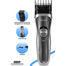 Hall Breathe Ayarlanabilir Saç ve Sakal Şekillendirici Kablolu ve Kablosuz Şarj Özellikli Gri