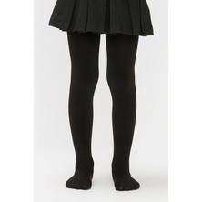 Kapamarka Kız Çocuk Pamuklu Külotlu Çorap Siyah