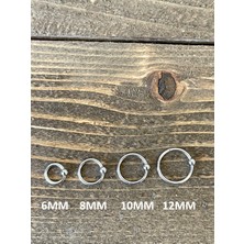 Aida Jewelss 316 L Cerrahi Çelik  Top Kilitli Halka Piercing Gümüş Renk