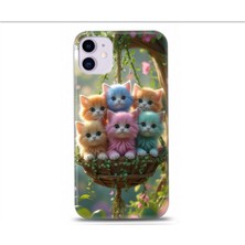 Sevimli Kedi Tasarımlı Kılıf Iphone 12