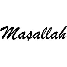Maşallah Sticker (Oto-Motor-Laptop-Duvar-Dekor) 30 x 6 cm