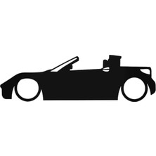 Smart Roadster Low Araba Oto Arma Duvar Çıkartma Sticker 20 cm