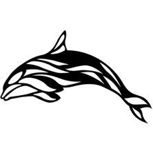 Yunus Balığı Oto Motor Laptop Duvar Folyo Sticker 40X24 cm