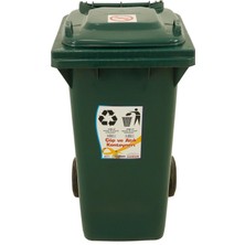 Sağlam Plastik Çöp ve Atık Konteyneri 240 Lt Tekerlekli Eko (1 ADET)