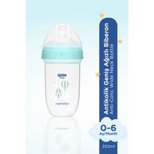 Wee Baby Geniş Ağızlı Antikolik Gaz Yapmayan Biberon Yavaş Akış 0-6 Ay 250 Ml