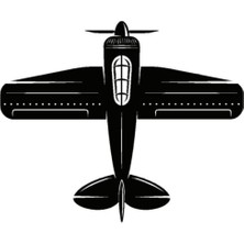 Pervaneli Uçaklar Oto Motor Laptop Duvar Folyo Sticker (Tip 6) 60X48 cm