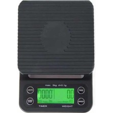 Dijital Hassas Kahve Tartısı, Siyah, Doğru ve Güvenilir Ölçüm Aracı