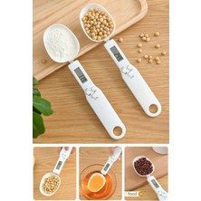 Hall Breathe Dijital Beyaz Küçük Kaşık Tartı Terazi Hassas Ölçüm Özelliği ile Şık Tasarım