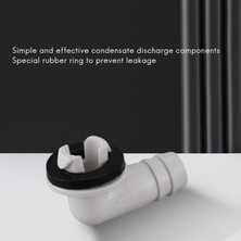 Pshcooe Klima Ac Tahliye Hortumu Konektörü Mini Bölünmüş Üniteler ve Pencere Ac Ünitesi Için Kauçuk Halkalı Dirsek Bağlantısı 3/5 Inç (15MM) (Yurt Dışından)
