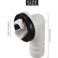 Pshcooe Klima Ac Tahliye Hortumu Konektörü Mini Bölünmüş Üniteler ve Pencere Ac Ünitesi Için Kauçuk Halkalı Dirsek Bağlantısı 3/5 Inç (15MM) (Yurt Dışından)