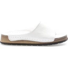 Fast Step Hakiki Deri  Kadın Dolgu Topuk Terlik 972ZA309