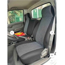 Hyundai H 100 Kamyonet Koltuk Kılıfı Sabit Başlıklı Ön Takım Füme Siyah