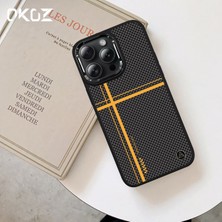 iPhone 16 Pro Elit Premium Lucas Karbon Desenli Kılıf - Üst Düzey Koruma