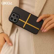 iPhone 16 Pro Elit Premium Lucas Karbon Desenli Kılıf - Üst Düzey Koruma