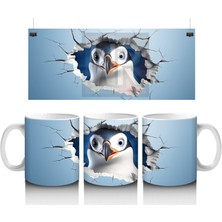 Çatlak Duvar Arasında Şaşkın Baykuş – Baskılı Kahve Kupası