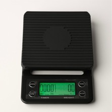 Siyah Hassas Kahve Tartısı, Dijital ve Kullanımı Kolay, Yüksek Doğruluk