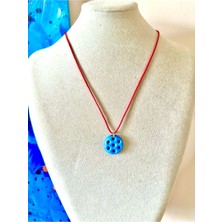 7 Gözlü Süryani Nazar Boncuklu Kırmızı Ip Bileklik