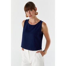 Askılı Keten Bluz Lacı