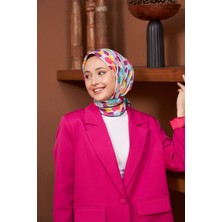 İpekhan Colorday Puan Soft Eşarp Mürdüm Hardal 1161-04