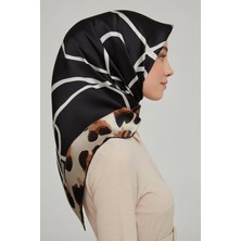 Ipekyolu Eşarp Armine Nostalji Serisi Sura Leopar Desen Ipek Eşarp