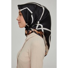 Ipekyolu Eşarp Armine Nostalji Serisi Sura Leopar Desen Ipek Eşarp