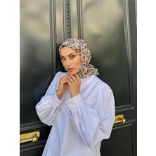 İpekhan Relax Ebruli Soft Eşarp Su Yeşili Beyaz 1147-06