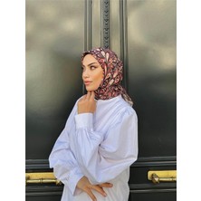 İpekhan Relax Ebruli Soft Eşarp Siyah Kırmızı 1147-12