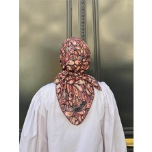 İpekhan Relax Ebruli Soft Eşarp Siyah Kırmızı 1147-12